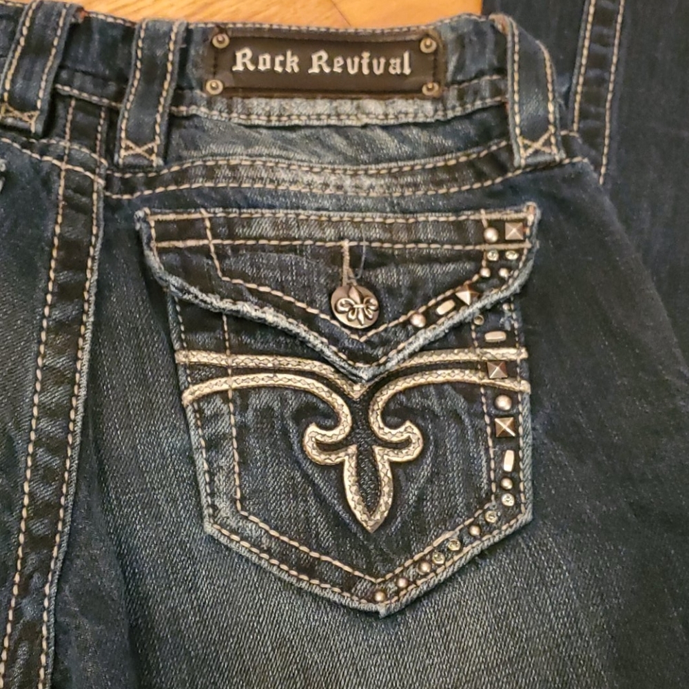 Rock revival jeans size 27 easy boot